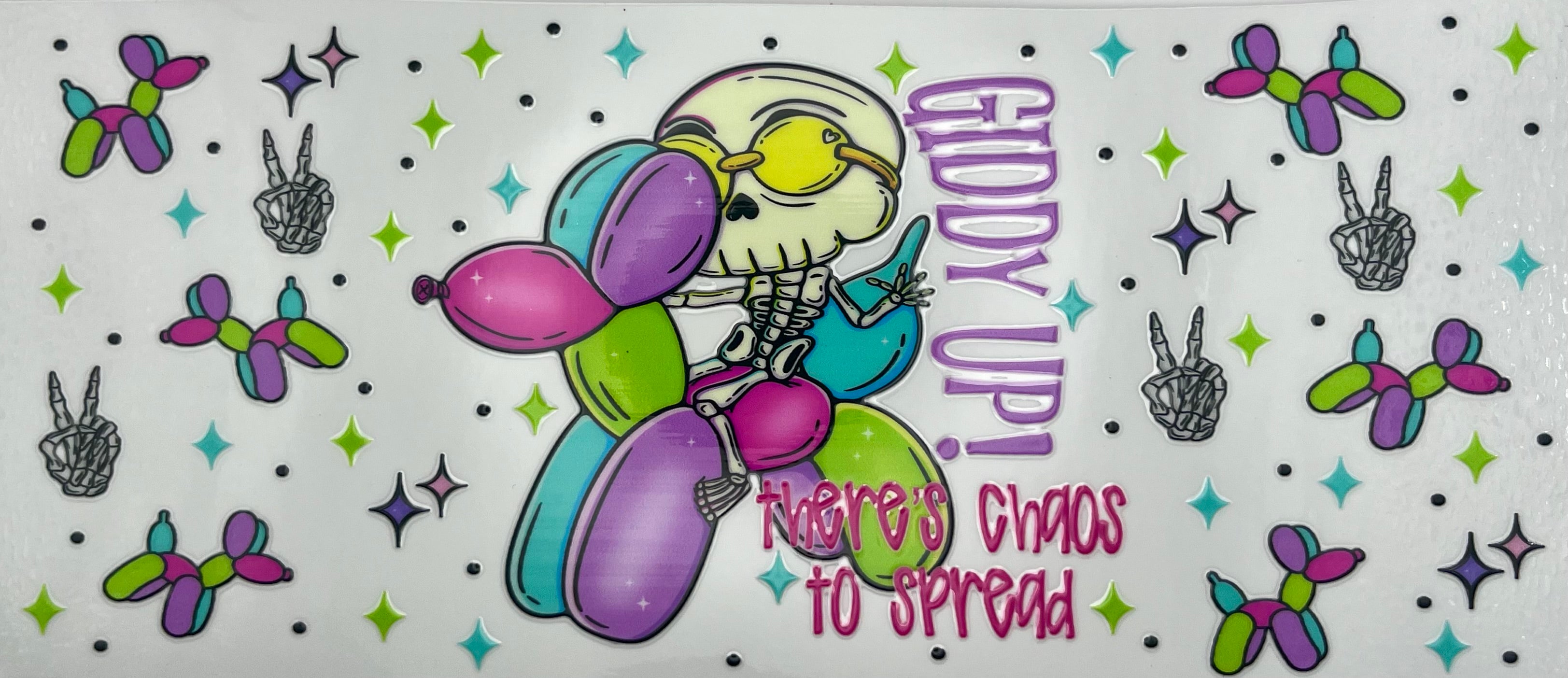 Skeleton balloon dog
