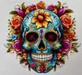Blue sugar skull