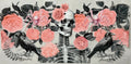 Skeleton & Pink Roses