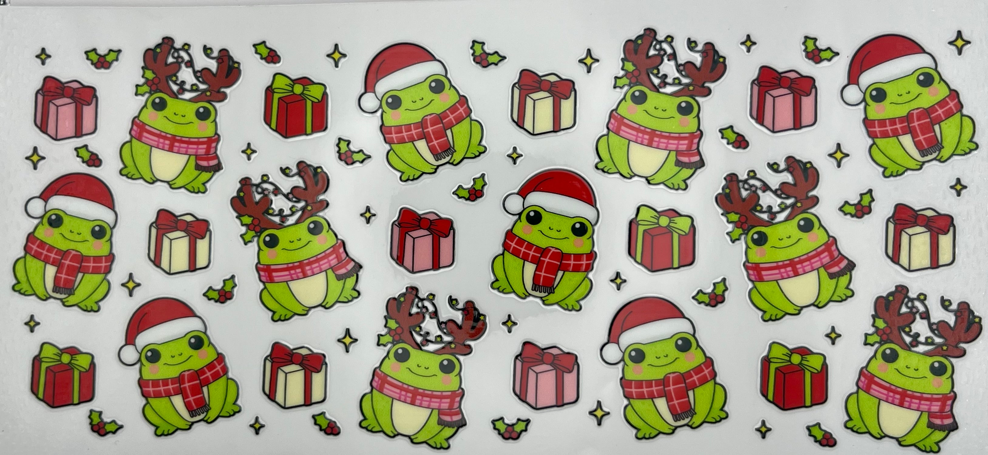 Christmas frogs
