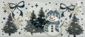 Snowman and trees