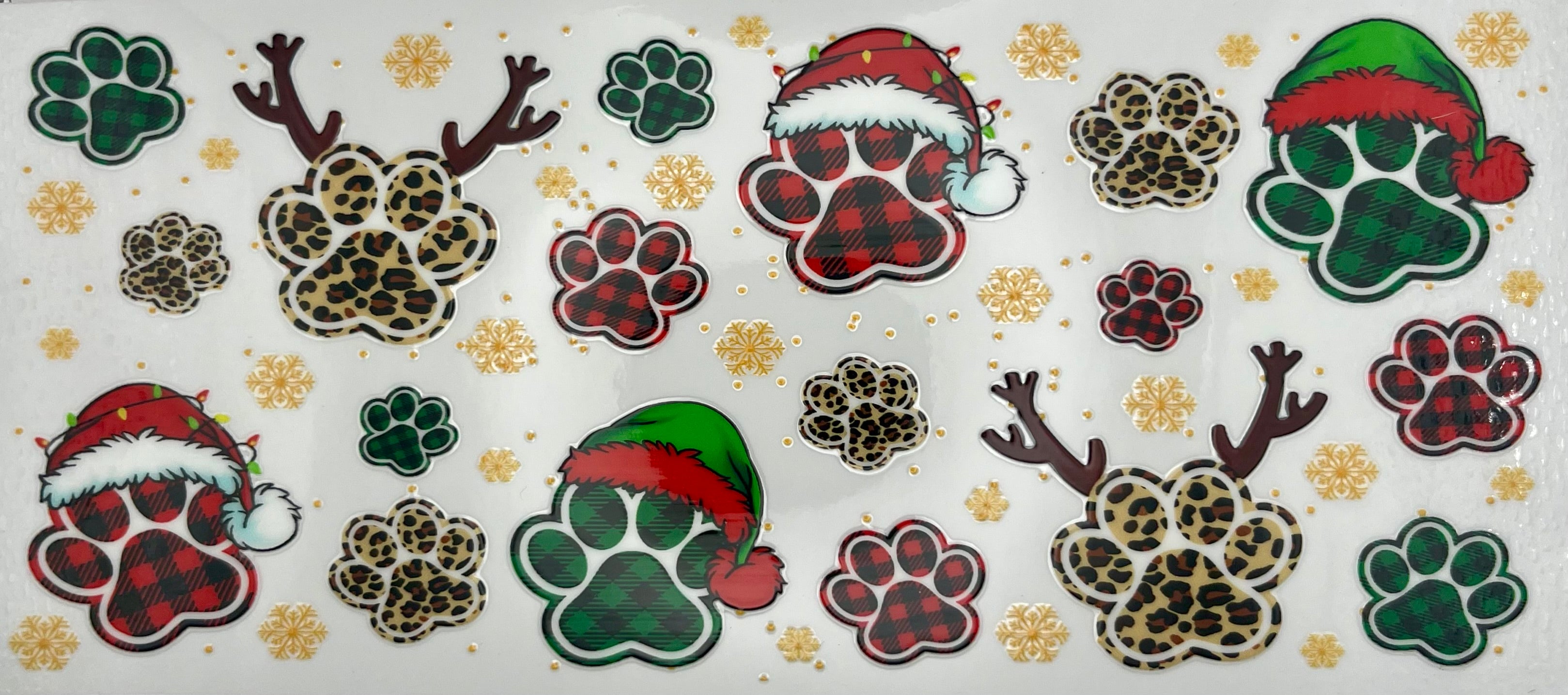 Dog paw Christmas