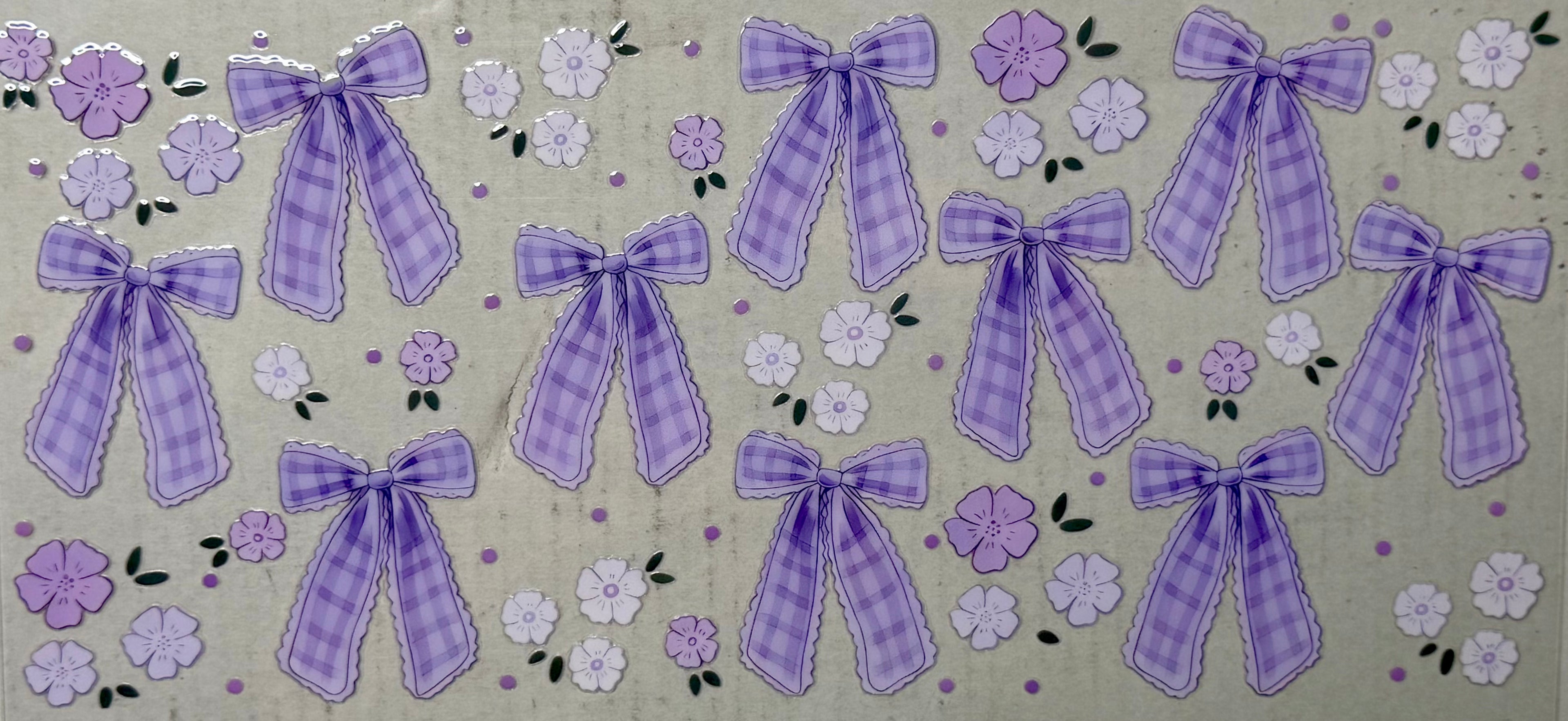 Purple bows